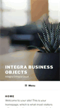 Mobile Screenshot of integrabusinessobjects.com
